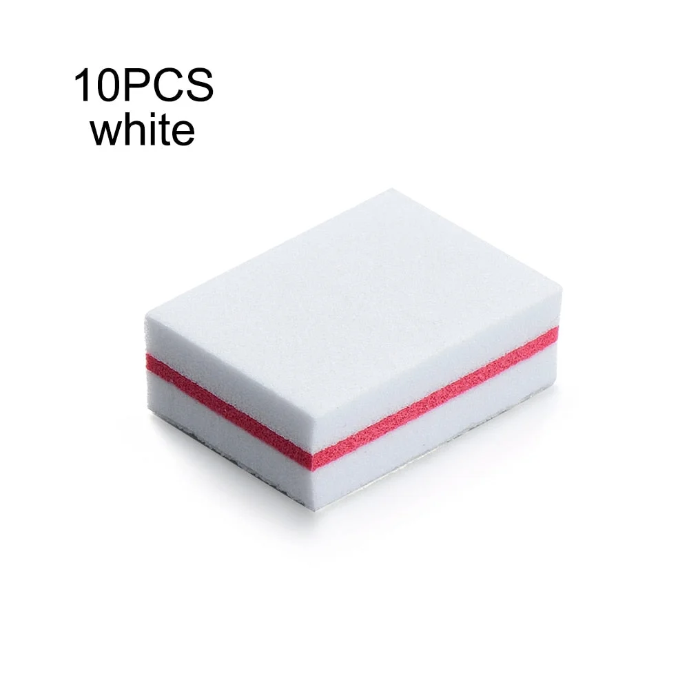 10Pcs lot Double-sided Mini Nail File Blocks Colorful Sponge Nail Polish Sanding Buffer Strips Polishing Manicure Tools-Nail Inspo