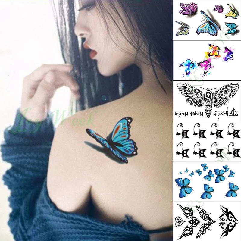 Waterproof Temporary Tattoo Sticker Love Heart Heartbeat Fake Tatto sexy clavicle Hand Arm Flash Tatoo for Kid Girl Men Women