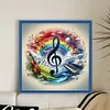 Colored Musical Notes-11CT Stamped Cross Stitch 40*40cm/15.75*15.75in