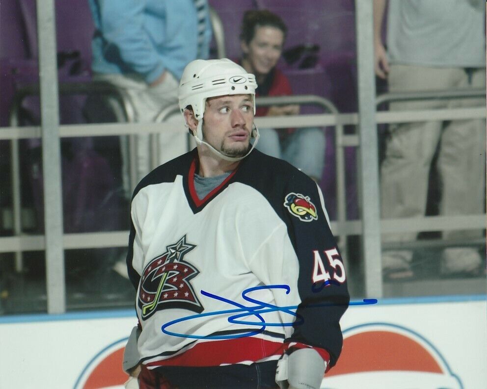 JODY SHELLEY SIGNED COLUMBUS BLUE JACKETS 8x10 Photo Poster painting #3 Autograph