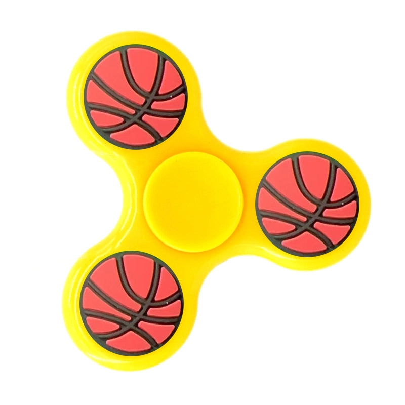 Fashion Solid Color Three-leaf Bracket Fingertip Gyro Toy