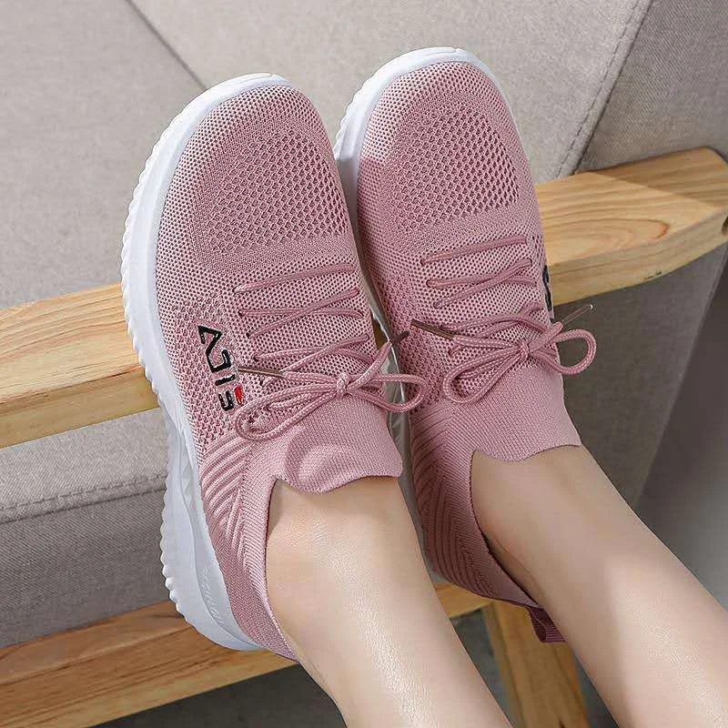 Women Casual Shoes soft sole Breathable Walking Mesh Flat Shoes Sneakers Women 2021  Vulcanized Shoes White Female Footwear