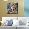 Diamond Painting-DIY Special Shaped Drill Colorful Woman with Frame(29x29cm)