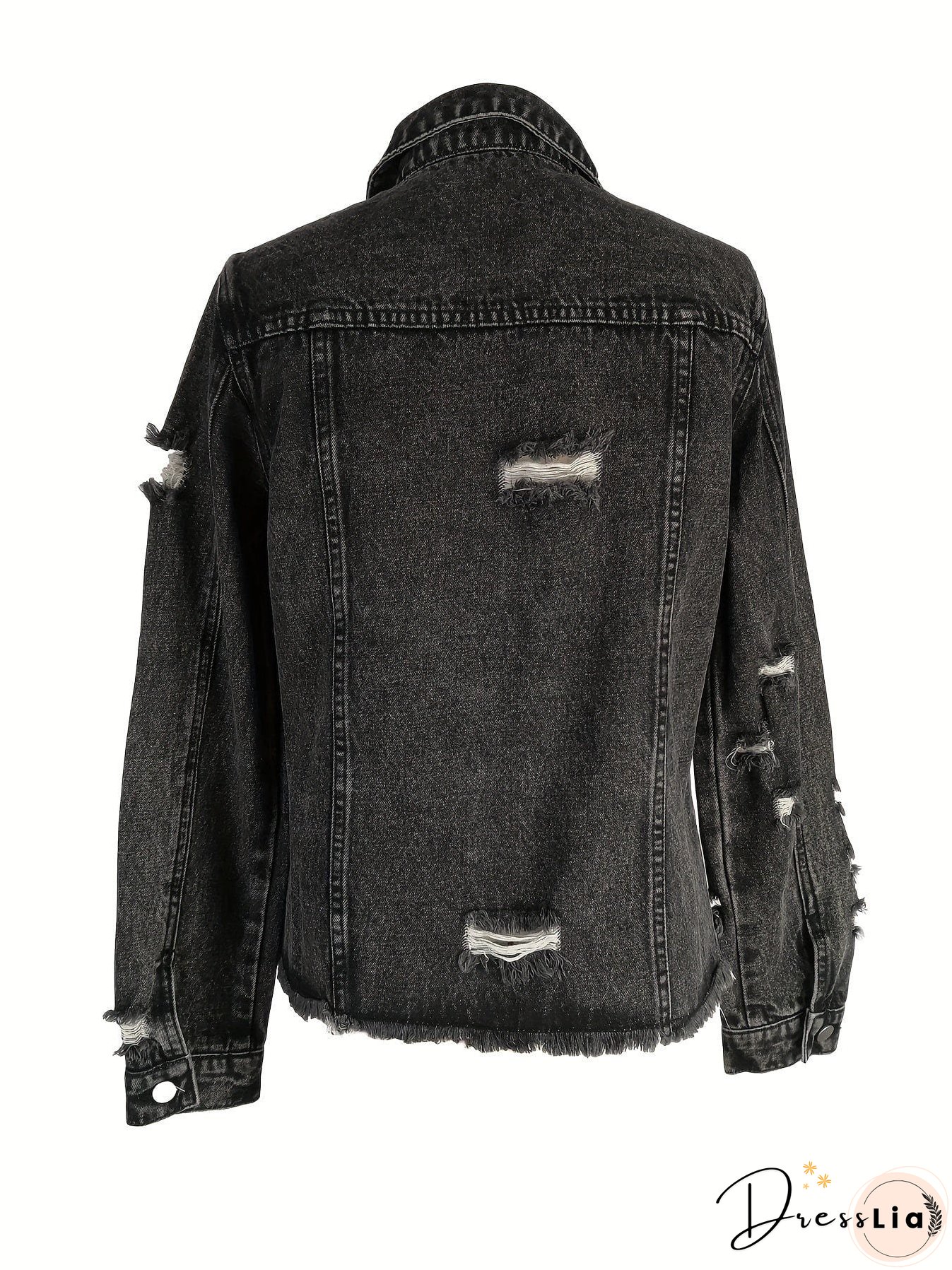 Raw Hem Denim Jacket