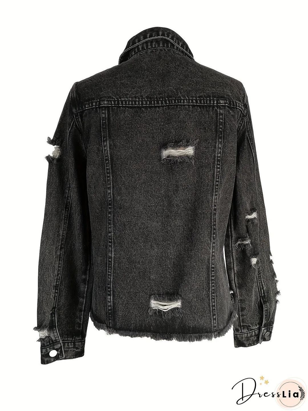 Raw Hem Denim Jacket