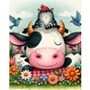 Diamond Painting-DIY Full Round Drill Cow (40*50CM)