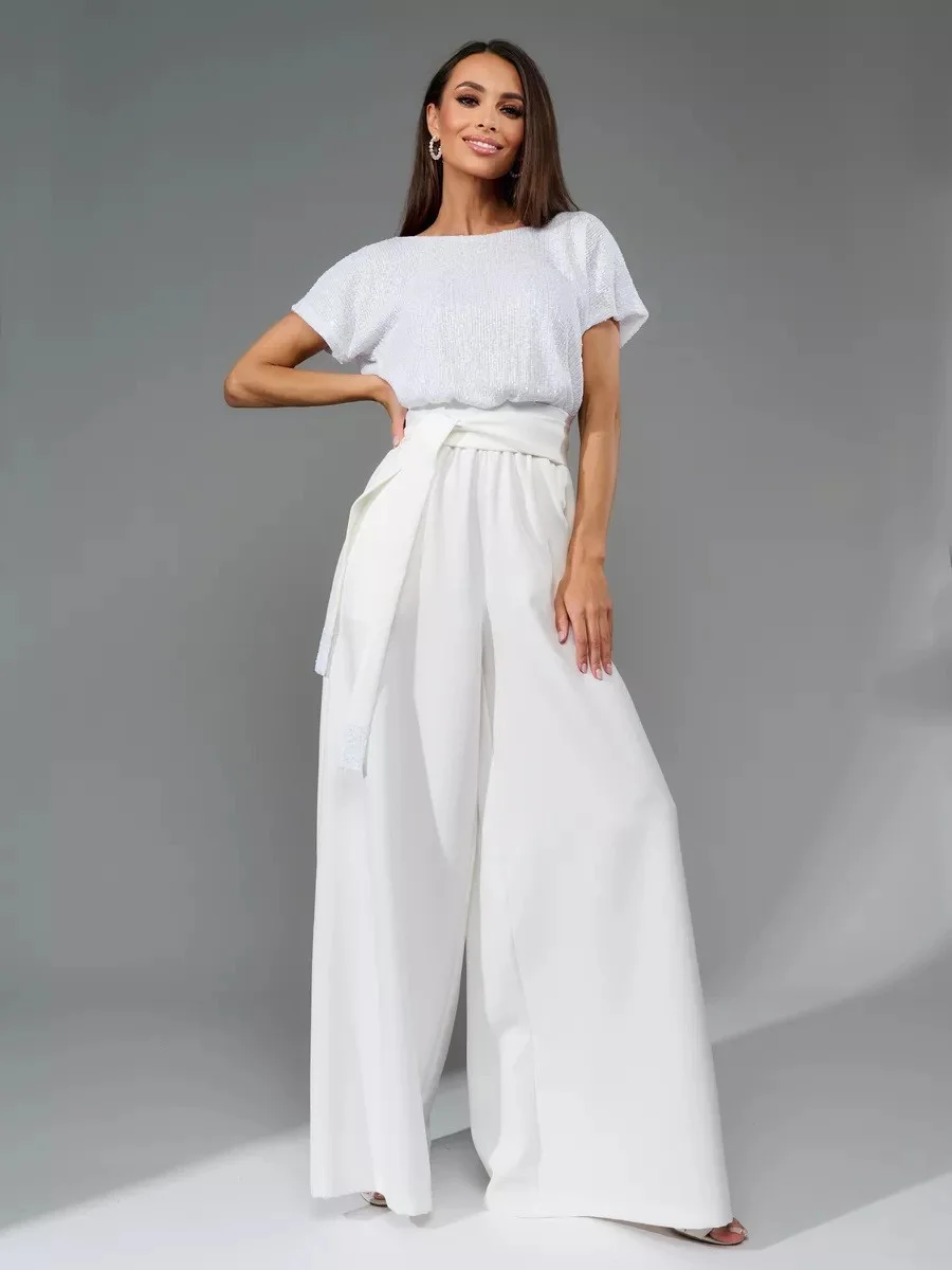 Uveng Uveng 2025 New Conjoined Sleeves Sleeves Casual Trousers