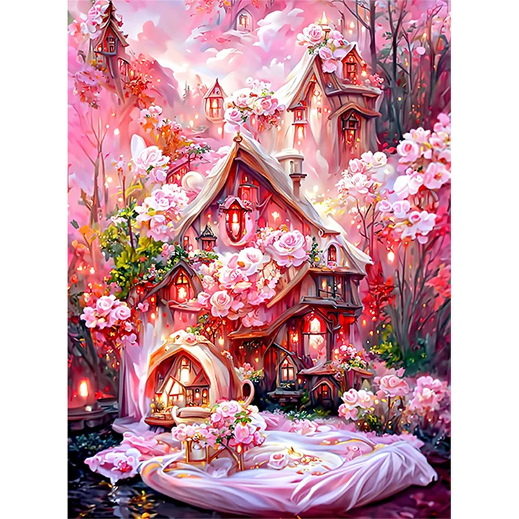 Fairyland Cottage 16CT Stamped Cross Stitch 50*65CM