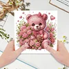 (US Local)6PCS Bear DIY Diamond Art Greeting Cards Congratulations Cards & Gifts