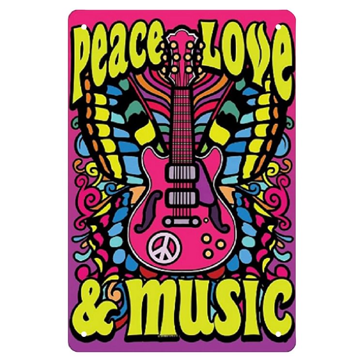 【20*30cm/30*40cm】Love Music - Vintage Tin Signs/Wooden Signs