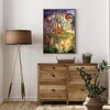 (Big Size)Castle in the Sky with Rainbow - 11CT Stamped Cross Stitch - 40*60cm