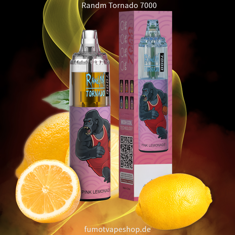 Randm Tornado 7000 ROSA LIMONADE  fumotvapeshop