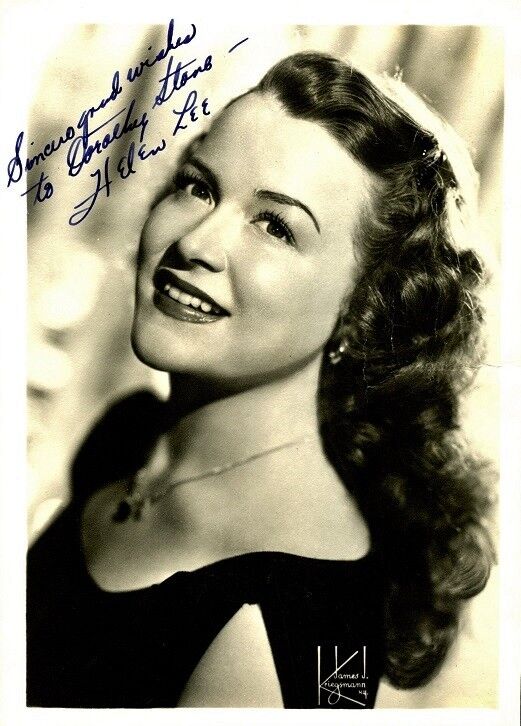 Pretty Vintage HELEN LEE Signed Photo Poster painting