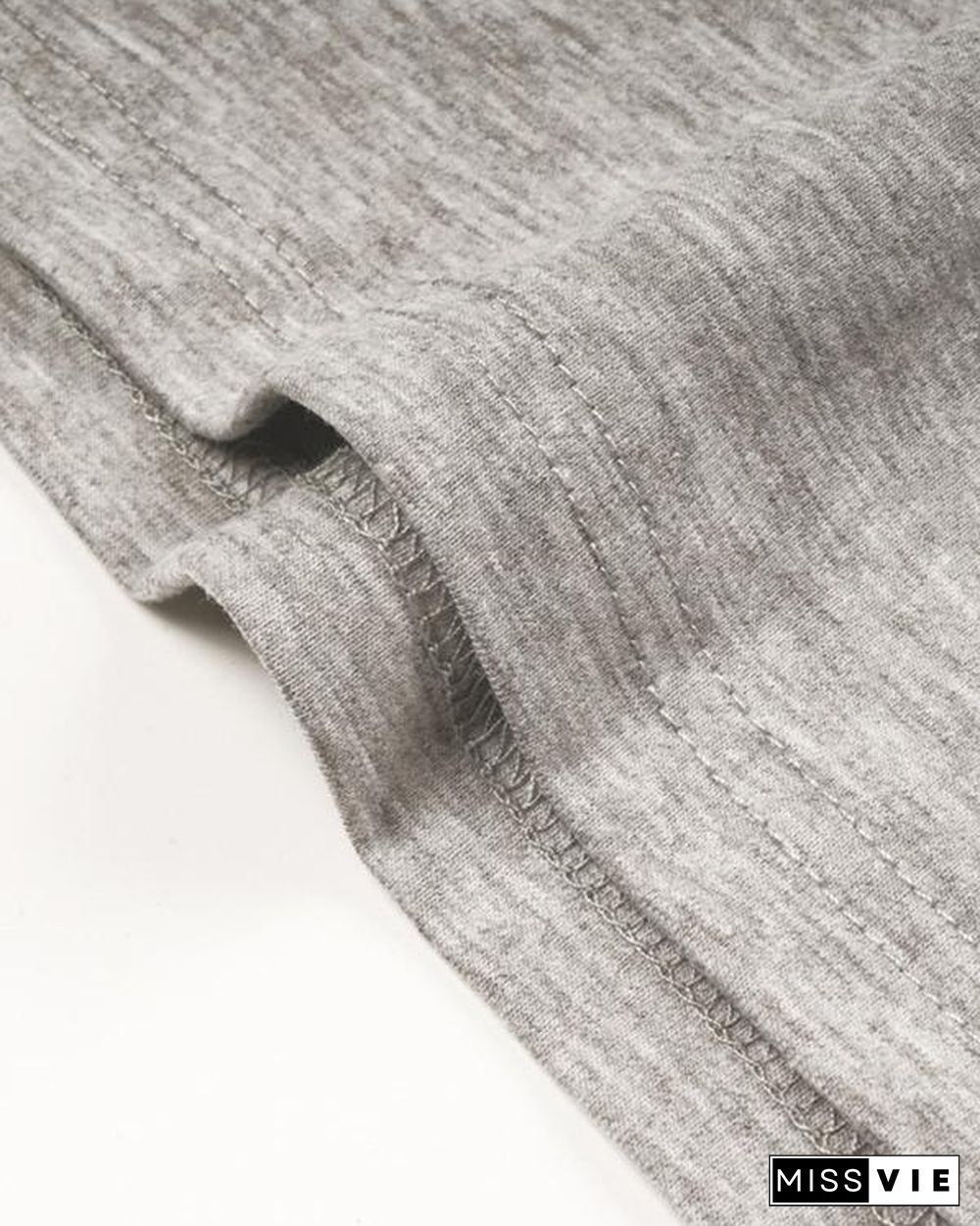 Printing Sunglasses Sleeveless Round Neck T-shirt