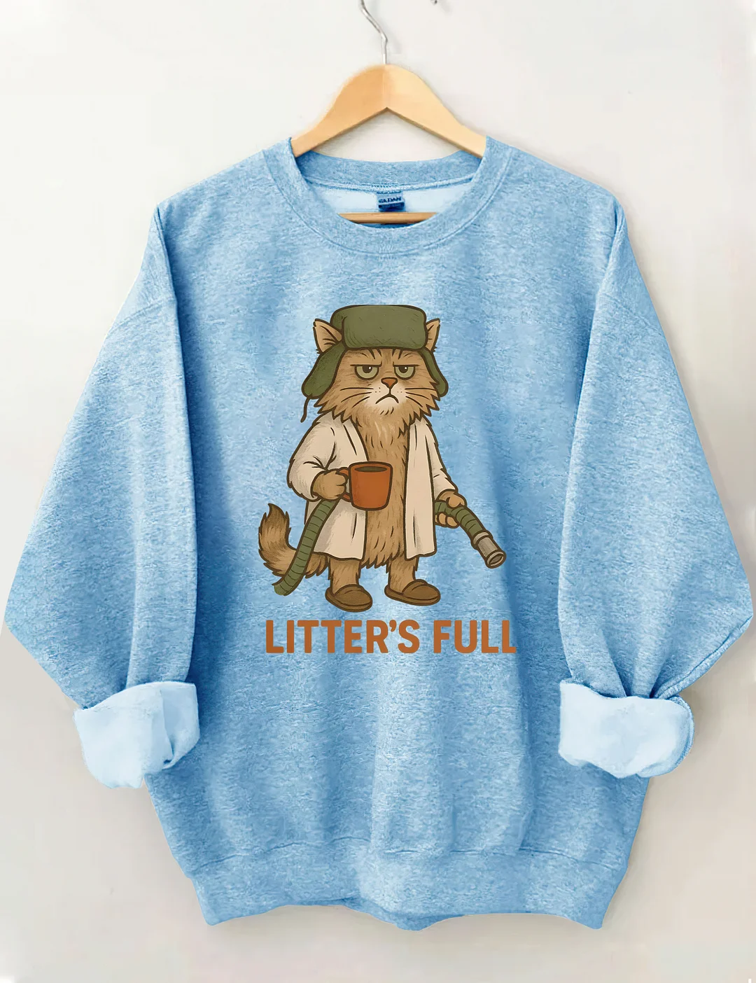 Litter's Full Christmas Vacation Cat Sweatshirt