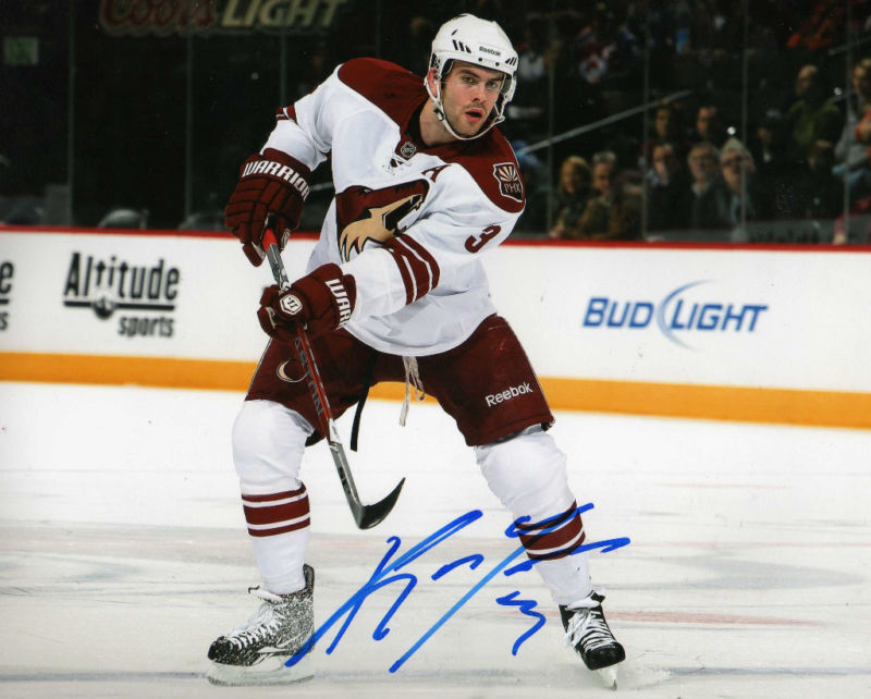 KEITH YANDLE PHOENIX COYOTES SIGNED 8X10 PICTURE 1