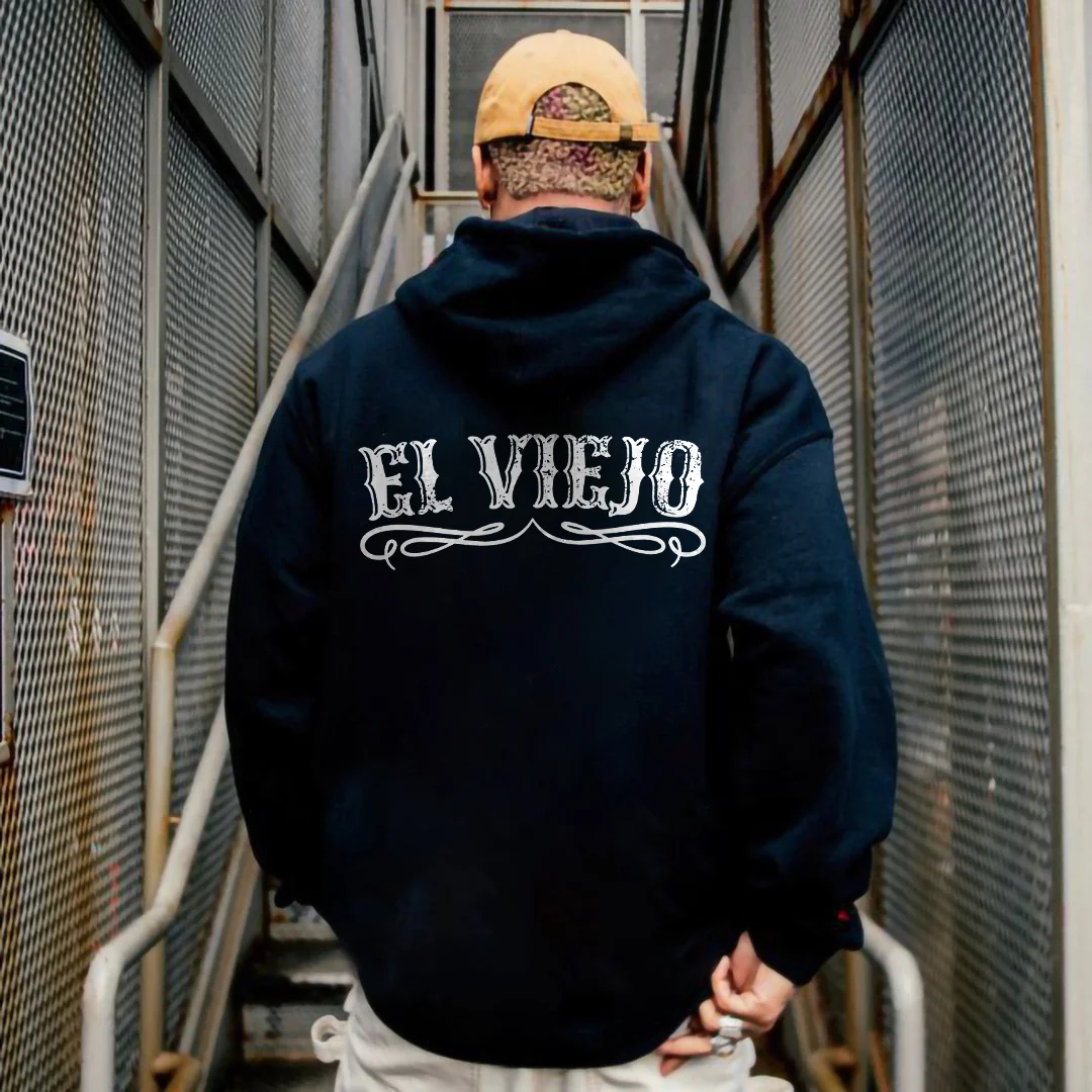EL VIEJO Printed Men's Hoodie -  UPRANDY