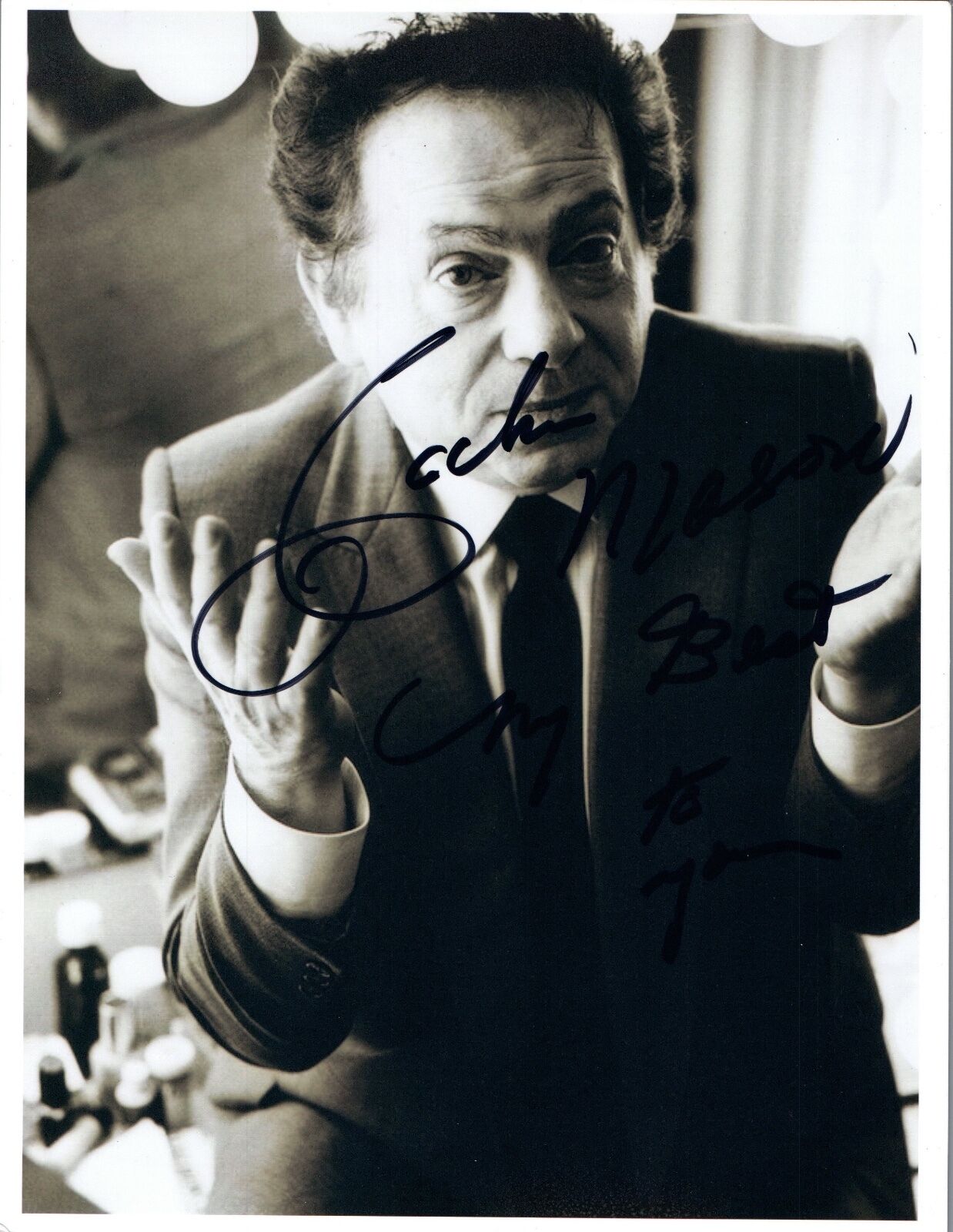 Jackie Mason Signed Autographed 8x10 Photo Poster painting The Simpsons COA VD