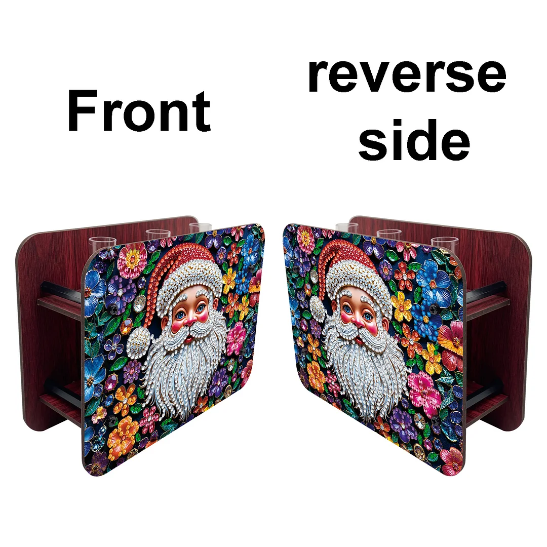 Santa Claus DIY Diamond Painting Wooden Tube Vase for Adults Gift Home Decor