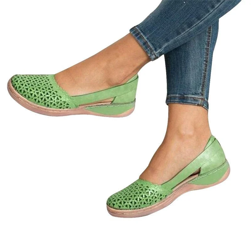 2021 Women's Sandals Summer Handmade Ladies Shoes Leather Breathable Sandals Women Flats Retro Style Cusomized Dropship Slippers 515