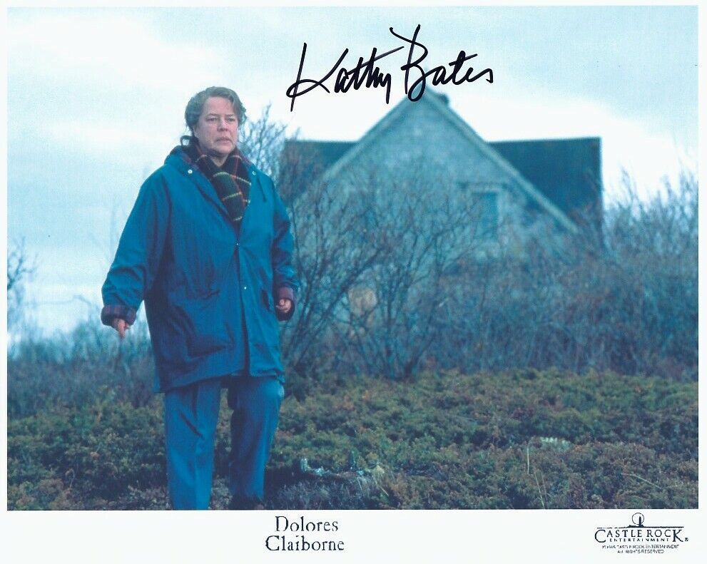 KATHY BATES hand-signed DOLORES CLAIBORNE 8x10 w/ uacc rd coa FANTASTIC CLOSEUP