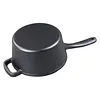 Cast Iron Milk Pot Easy To Clean Non Stick Sauce Pots.Small Cooking Pot with Lid and Long Handle for Restaurant Household Cooking