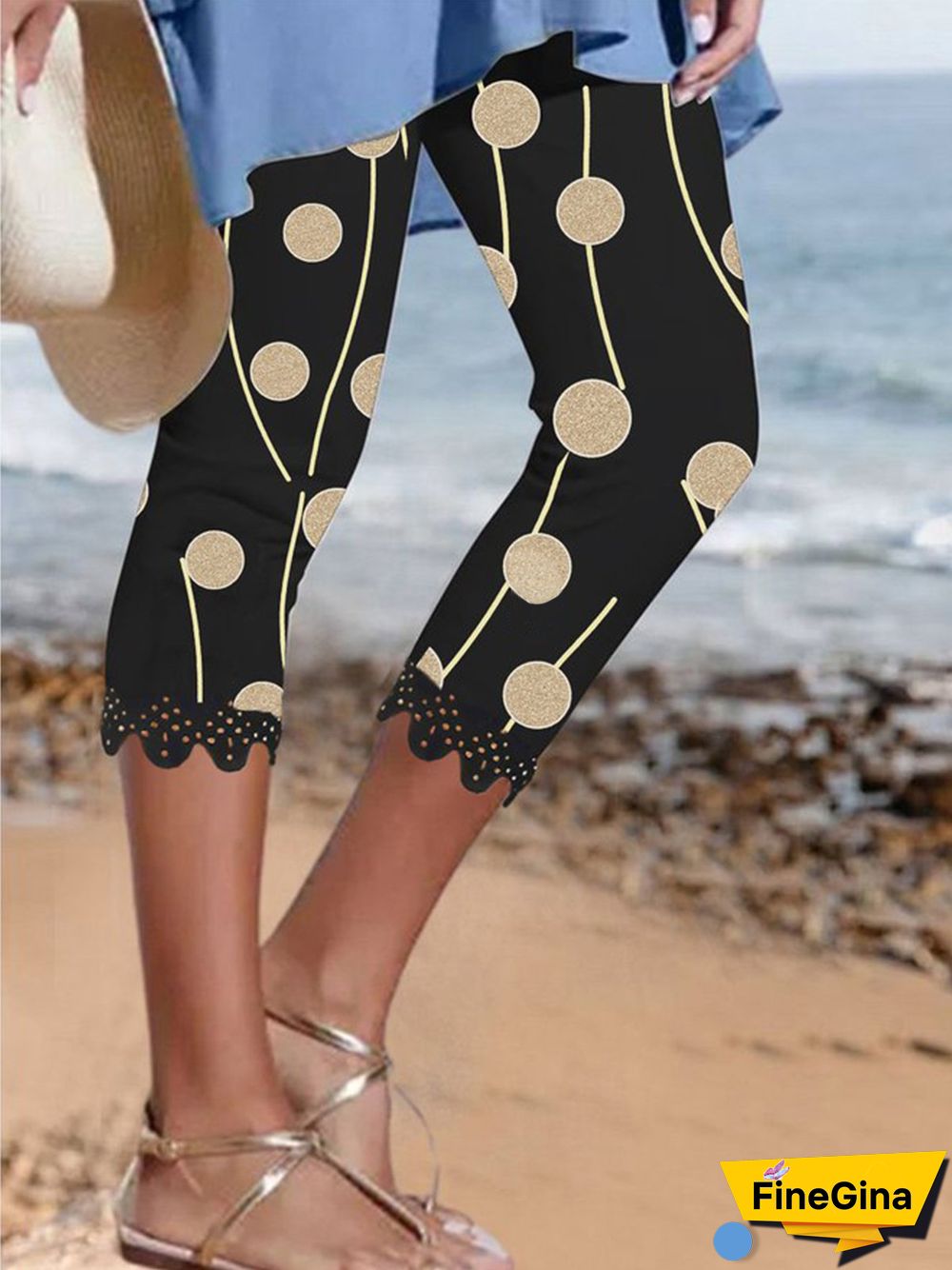 Boho Polka Dots Leggings