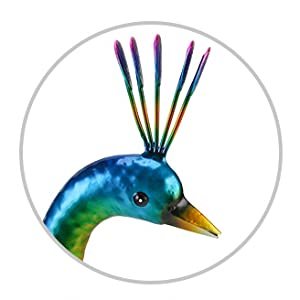 metal peacock