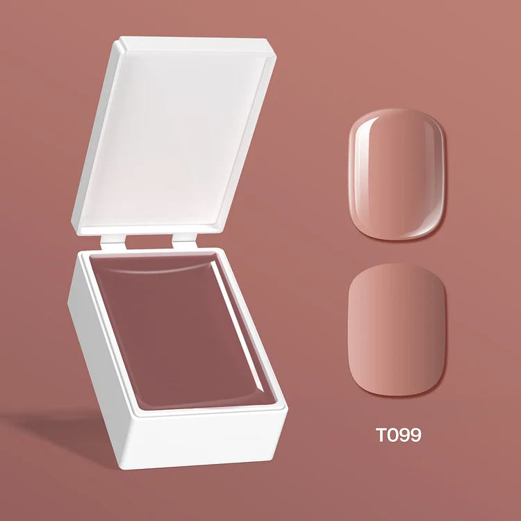 Nude pink Solid Cream Non-Flowing Gel