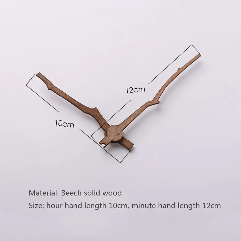 Solid Wood DIY Wall Clock Hands Repair Parts Tools Home Decor Walnut Wood Quartz Clock Pointers Suitable for 12 14 inch Clocks
