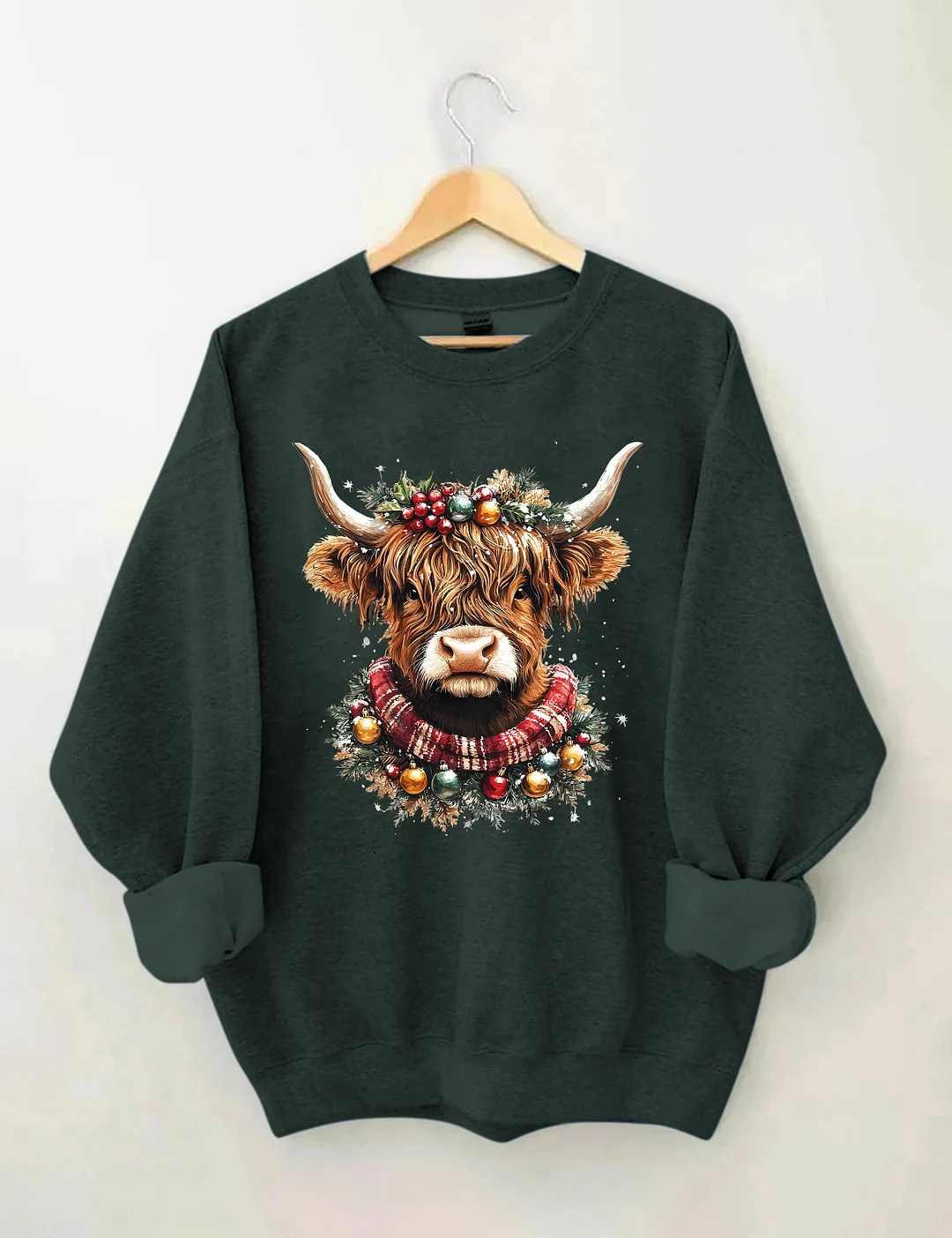 Christmas Cow Sweatshirt