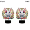 (US Only)Acrylic Double Sided Bunny Diamond Painting LED Night Light for Easter Decor