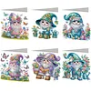 6pcs DIY Diamond Painting Greeting Card Set with Envelopes Rhinestone Diamond Art Mosaic Postcards for Birthdays Thanksgiving & Special Occasion