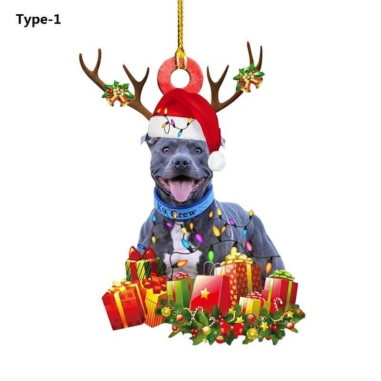 Christmas Tree Puppy Pendant Ornament