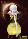 Astronauts Buu alone on the moon night light with LED - Dragon Ball Resin Statue - PSD Studios