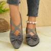 📢 Last Day Promotion 70% Off 🌸 Women's Bowknot Wedge Shoes &ndash; Lightweight Slip-On Casual Flats | All-Season Comfort u0026 Stylish Design