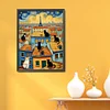 (Multi-Style) Colorful Van Gogh Cat-11CT Stamped Cross Stitch 40*55cm/15.75*21.65in