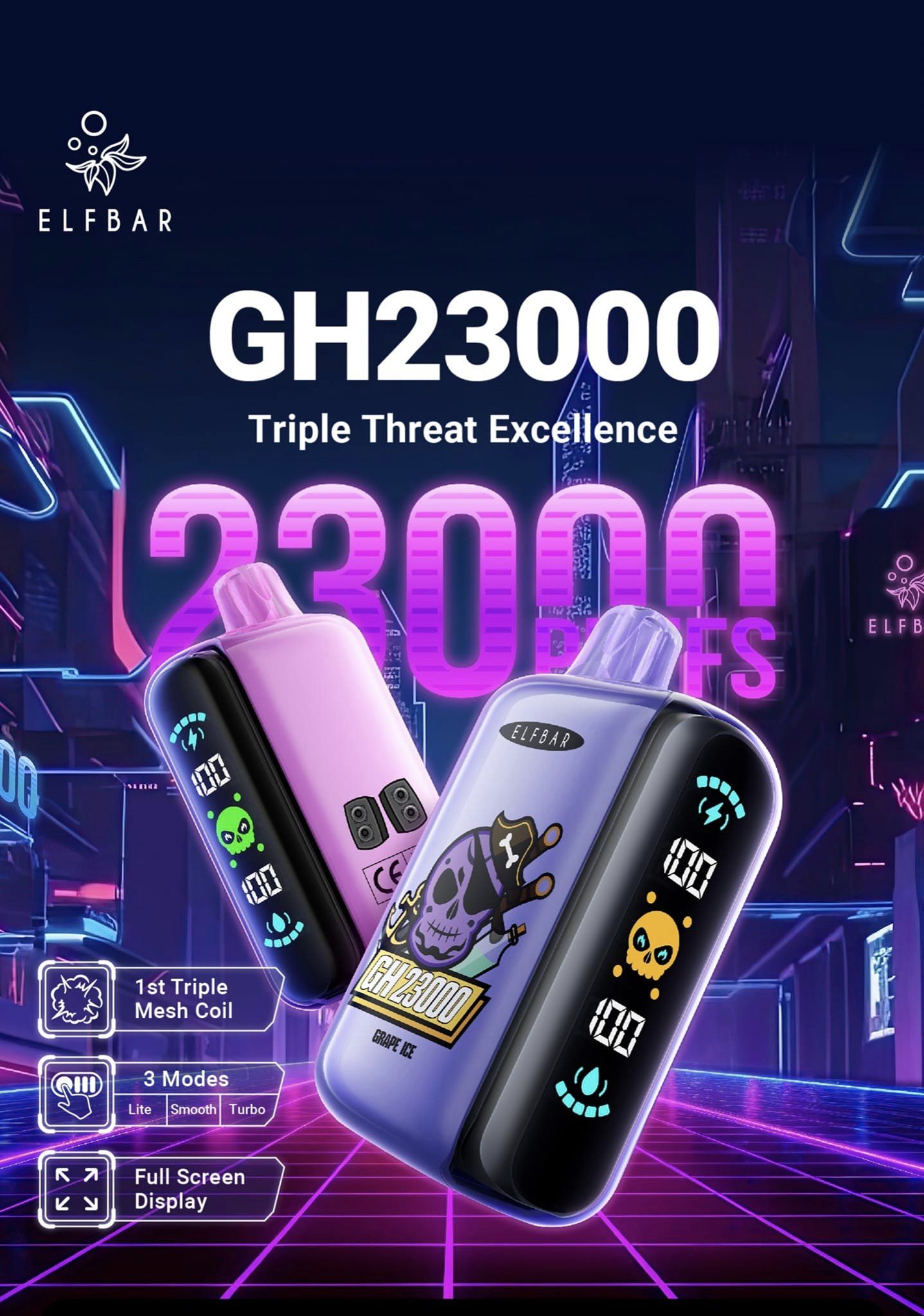 ELF BAR GH23000 Puffs Disposable Vape Wholesale ELF BAR CTYVape