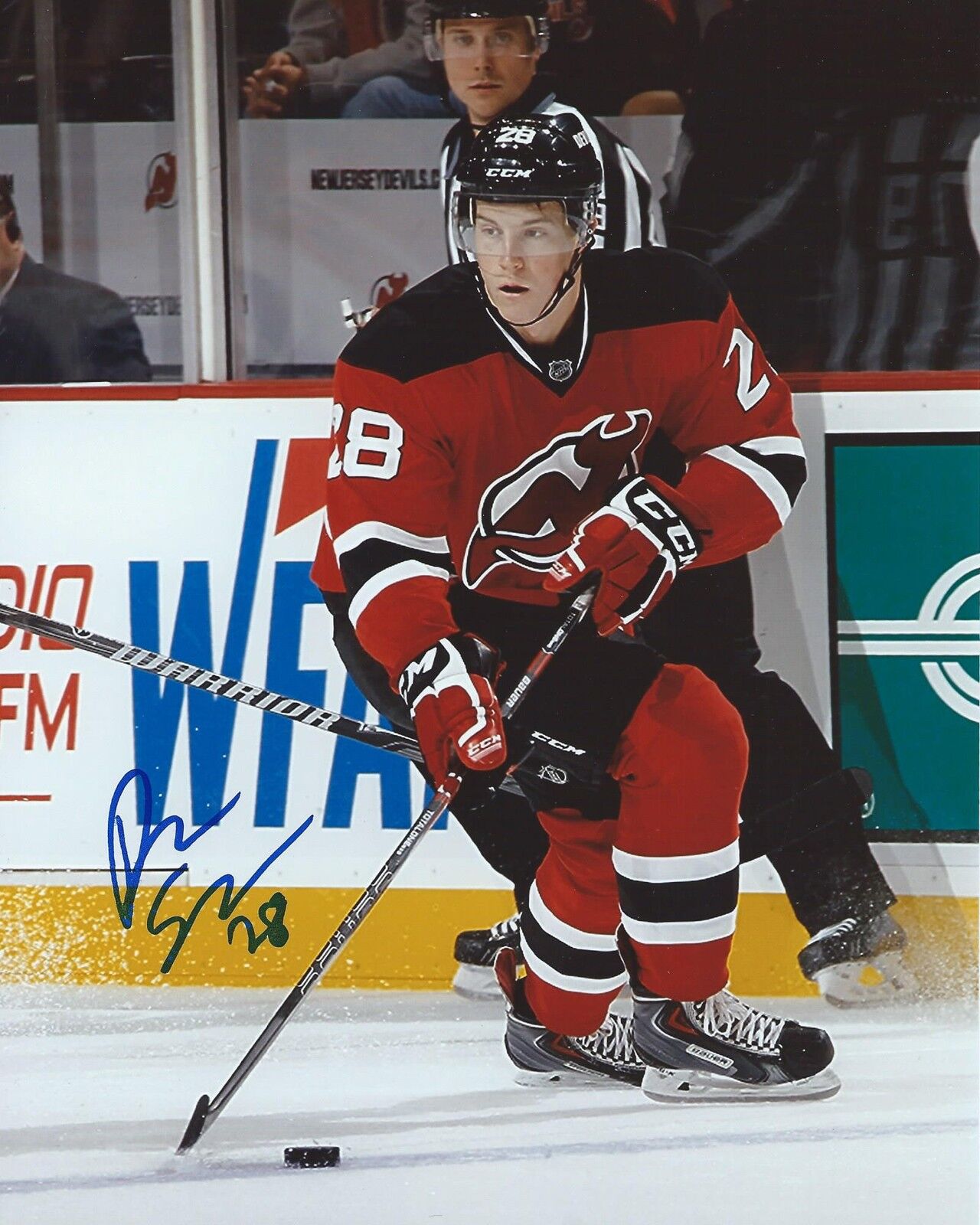 Damon Severson Signed 8x10 Photo Poster painting New Jersey Devils Autographed COA