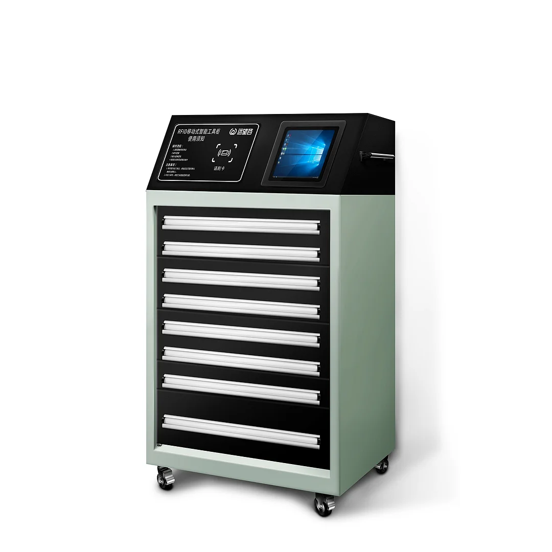 Stainless steel tool inventory management UHF rfid smart cabinet