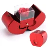 "To My Love"- Coffret cadeau collier avec fleur &eacute;ternelle rose rouge
