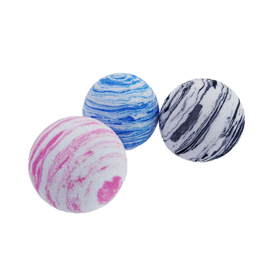 

Interactive Pet Chewing Toys Cat Galaxy Stripe Kitten Scratch Ball Random, 501 Original