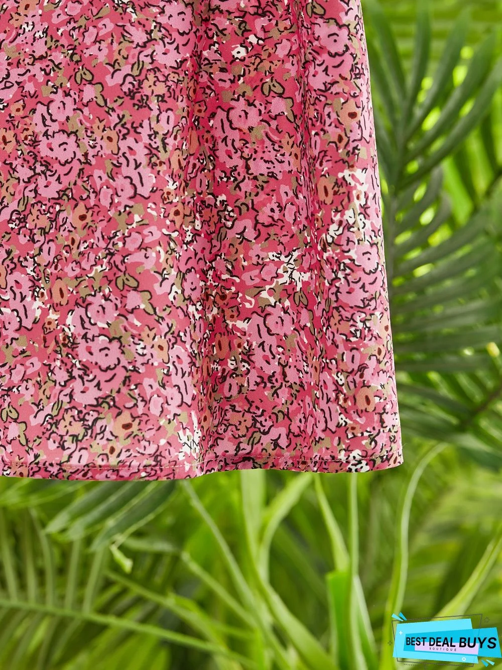 Casual Floral Sleeveless Round Neck Printed Top Vests