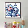(Multi-Style) Blue And White Porcelain-11CT Stamped Cross Stitch 40*40cm/15.75*15.75in