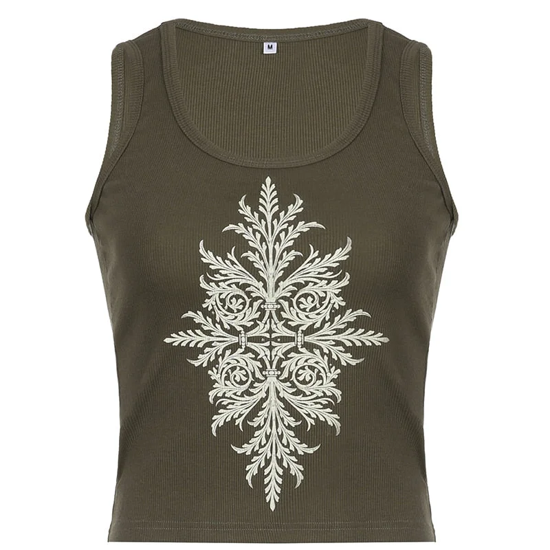 Rapcopter y2k Printed Crop Top Knitted Diamonds Kawaii Grunge Tank Tops Fairycore Sleeveless Sweats Cute Mini Vest Women Retro