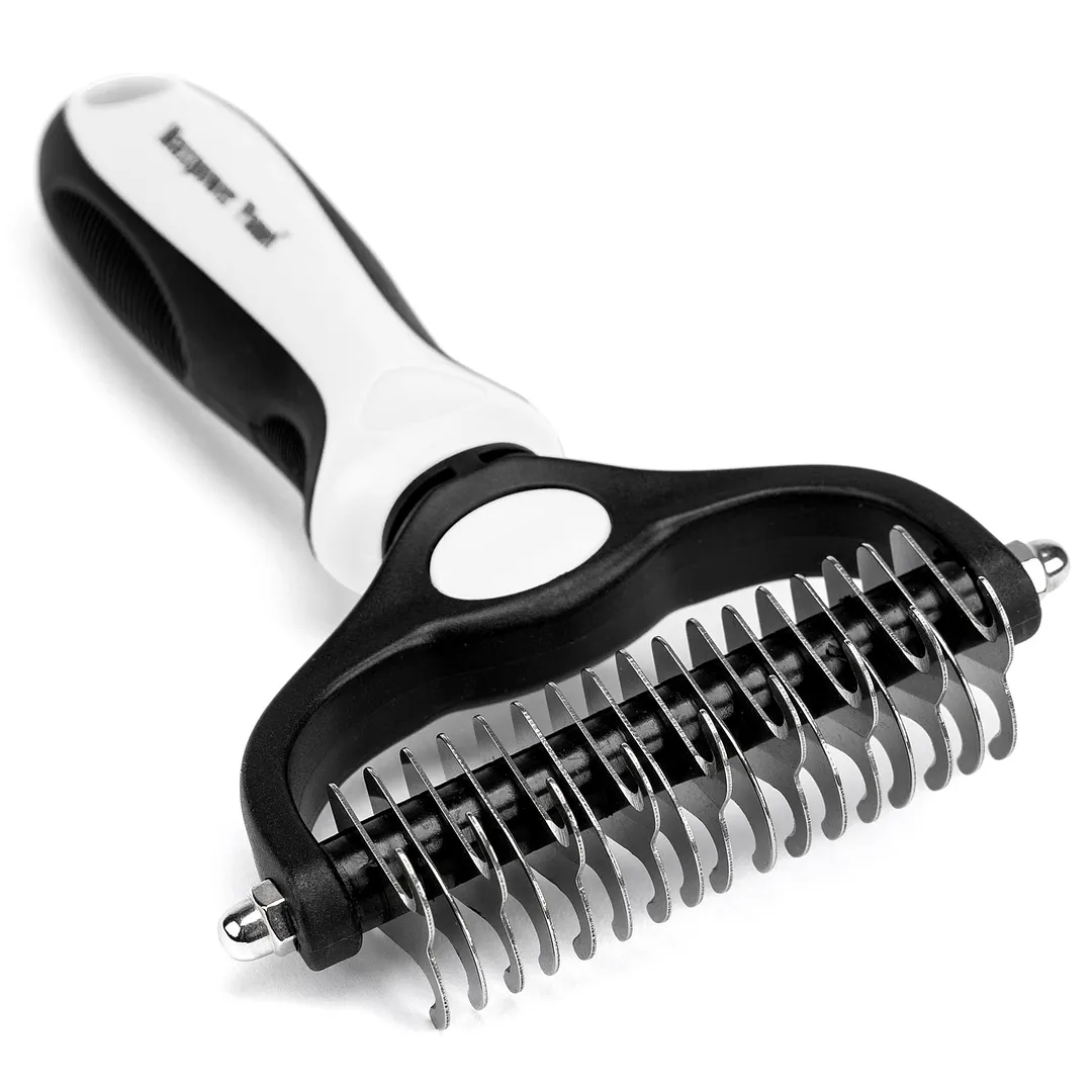  Pet Grooming Double Sided Dematting Undercoat Rake (Big)