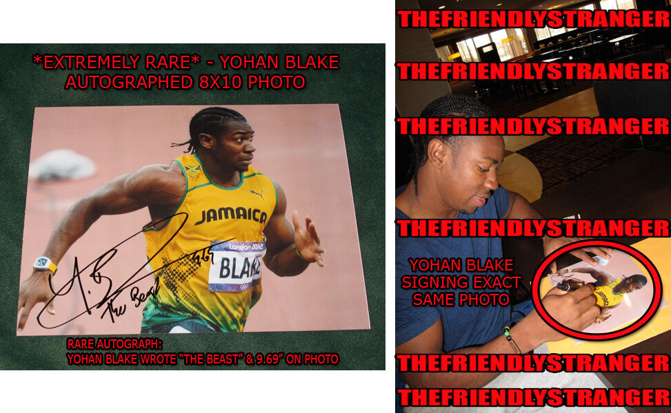 *WORLD CHAMPION!!!* YOHAN BLAKE signed 8X10 Photo Poster painting - EXACT PROOF - The Beast COA