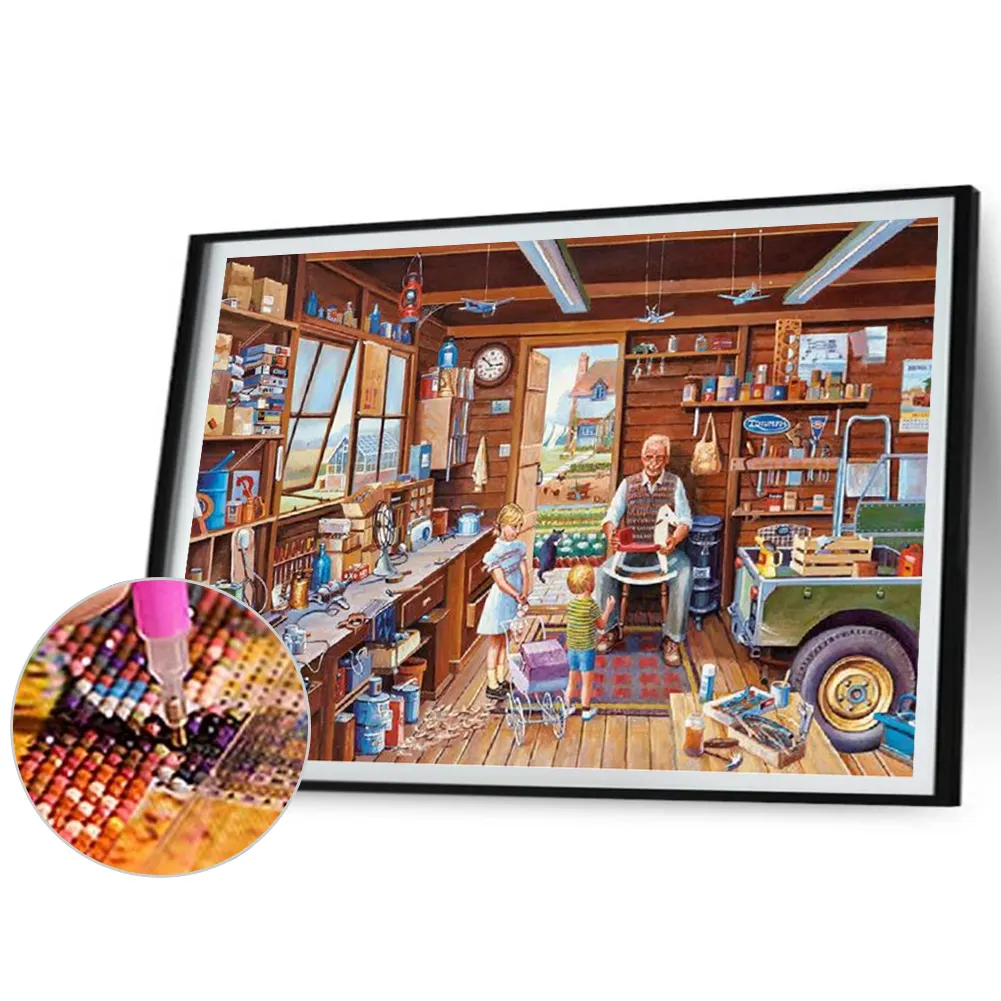 Diamond Painting - Full Square Drill - Cozy Tool Room(Canvas|50*40cm)