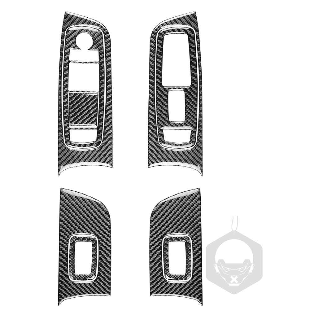 

9pcs Carbon Fiber Window Lift Switch Button Cover for Dodge Charger 11-14, 501 Original