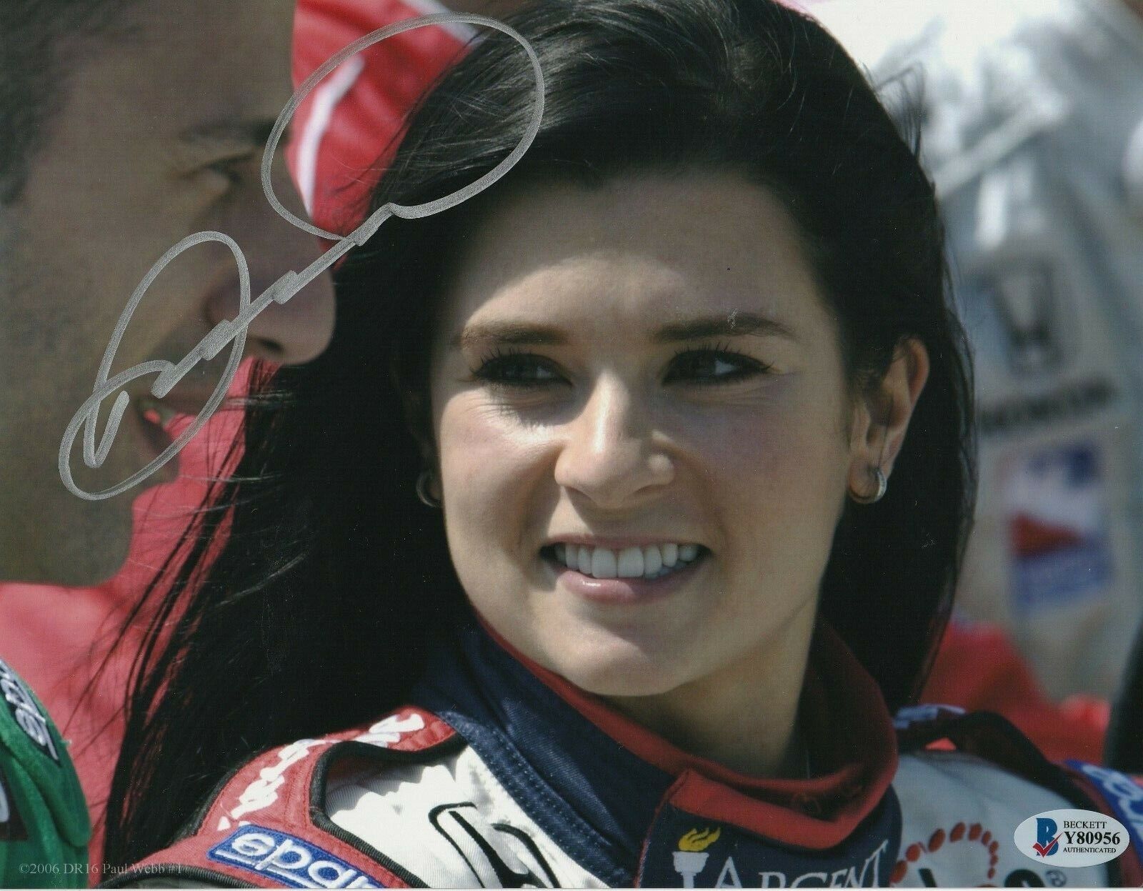 DANICA PATRICK Signed 8x10 Photo Poster painting w/ Beckett COA